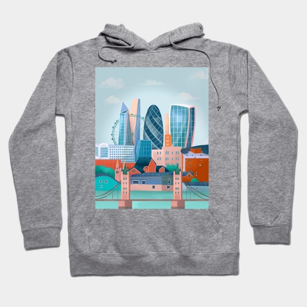 London city Hoodie by Petras